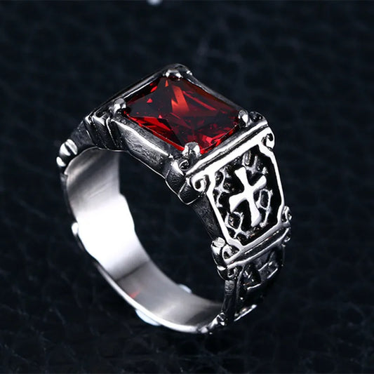 Bague Croix Vintage Homme