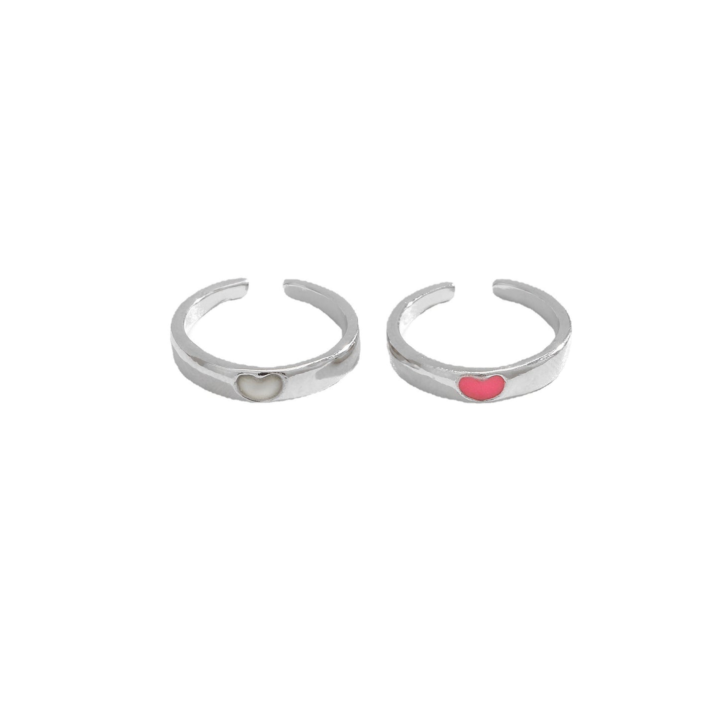 Bague Cœur Lumineuse Couple
