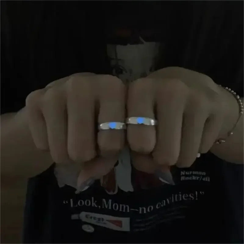 Bague Cœur Lumineuse Couple