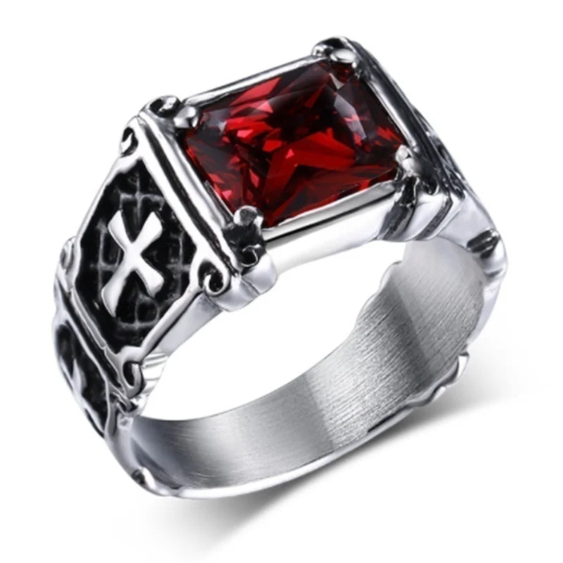 Bague Croix Vintage Homme