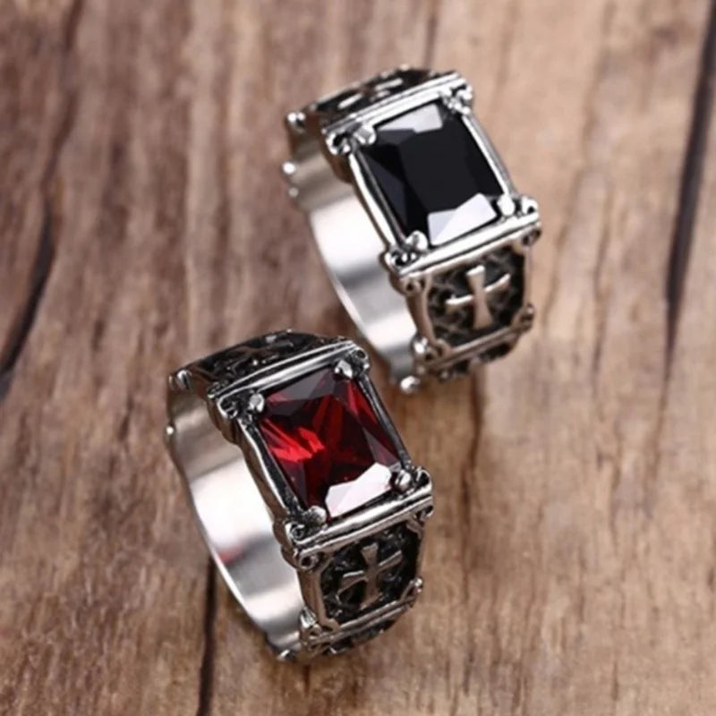 Bague Croix Vintage Homme