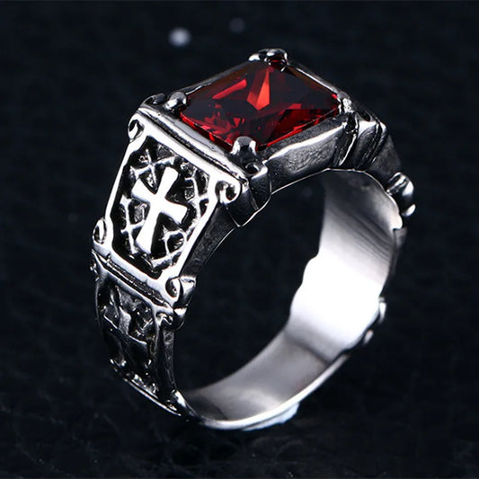 Bague Croix Vintage Homme