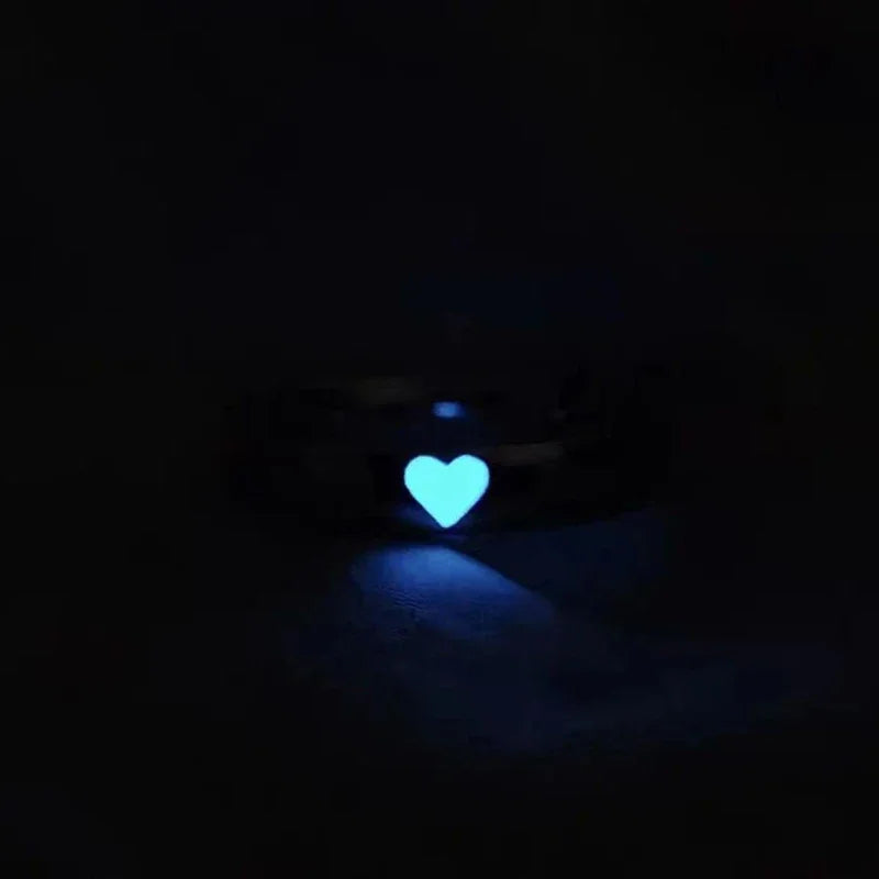Bague Cœur Lumineuse Couple