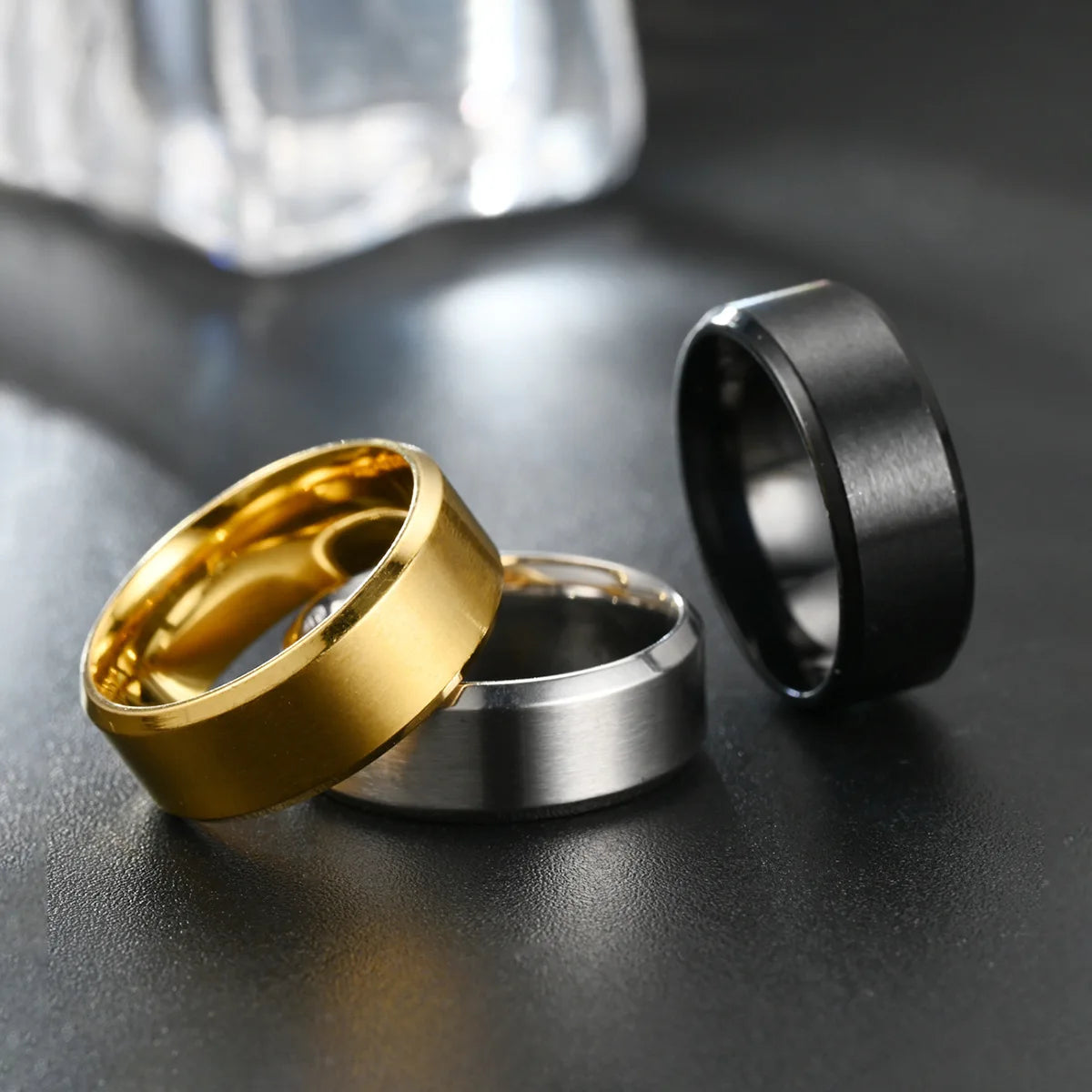 Bague Classique Tungstène 8 mm