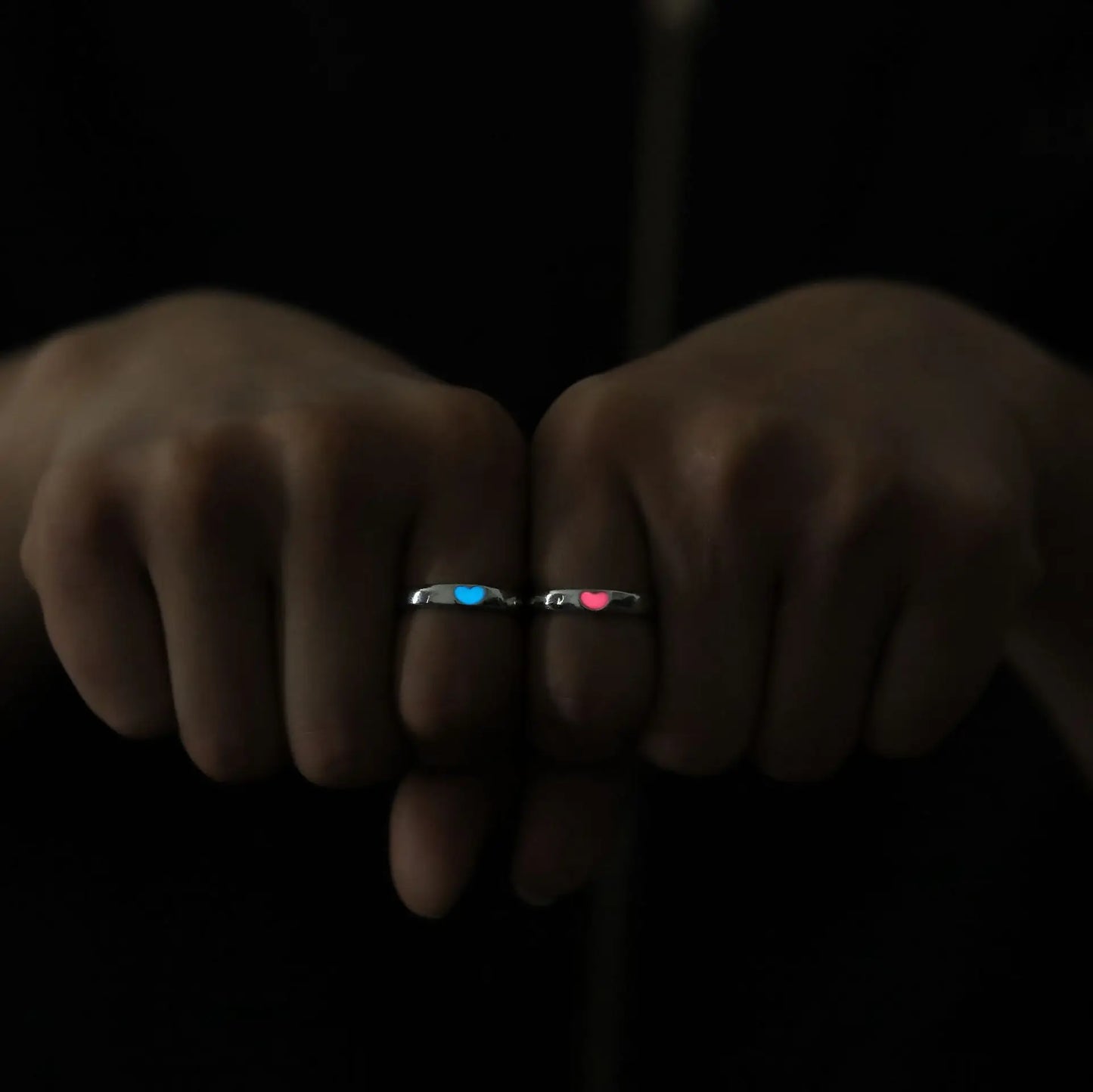 Bague Cœur Lumineuse Couple