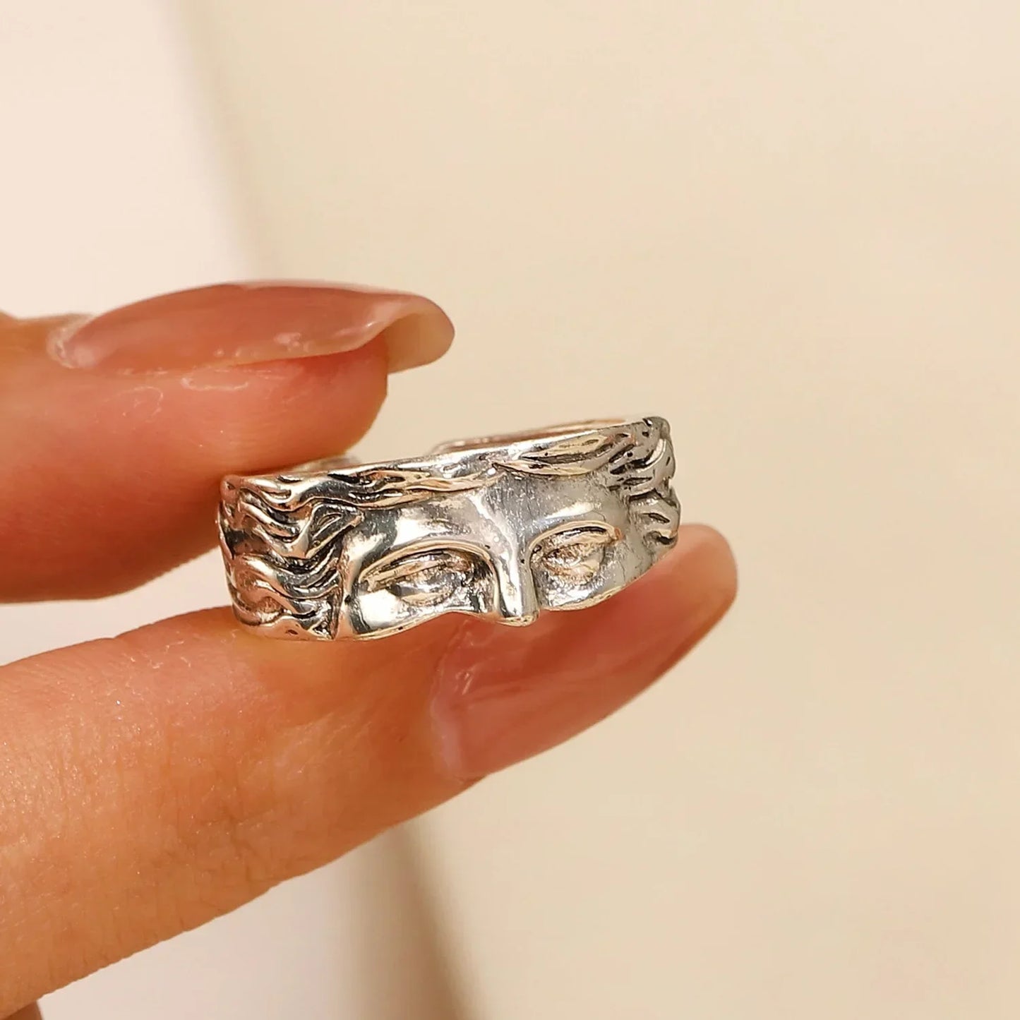 Bague Masque Mystique Gothique