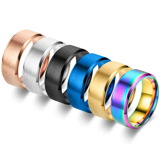 Bague Classique Tungstène 8 mm
