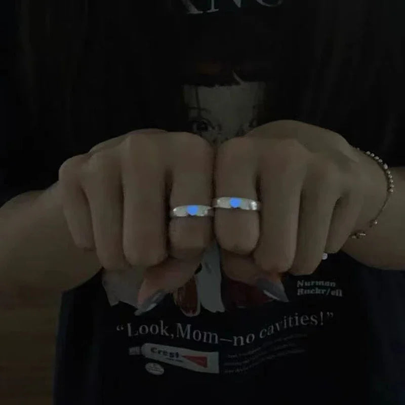 Bague Cœur Lumineuse Couple