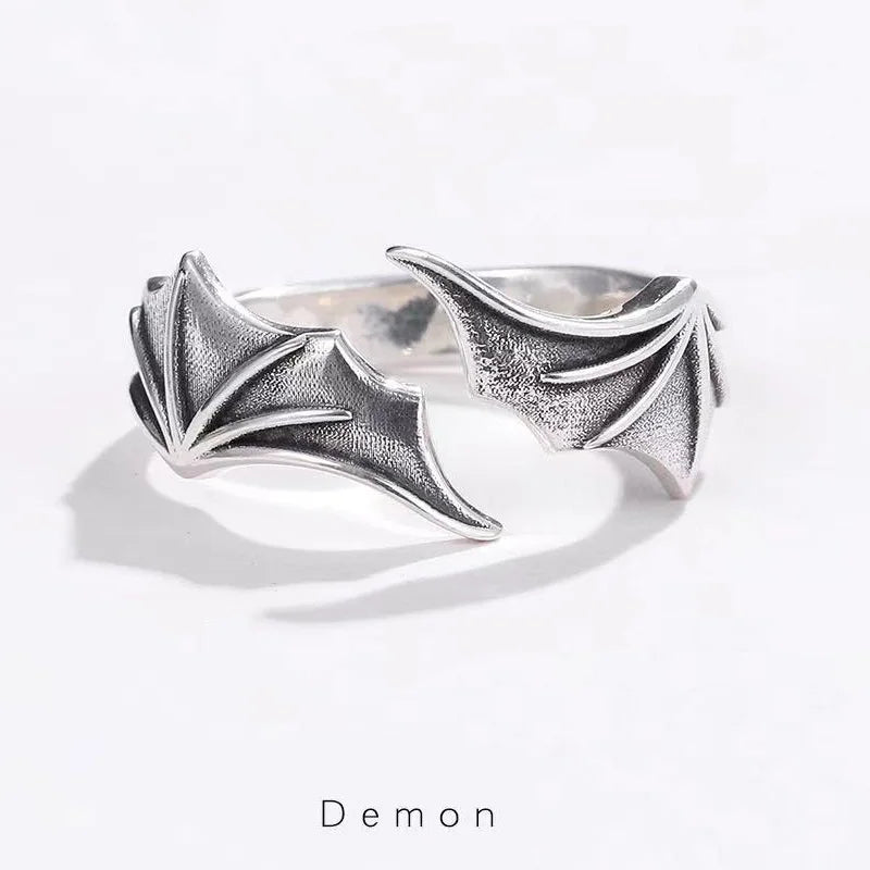 Bague Gothique Ailes Unisexe