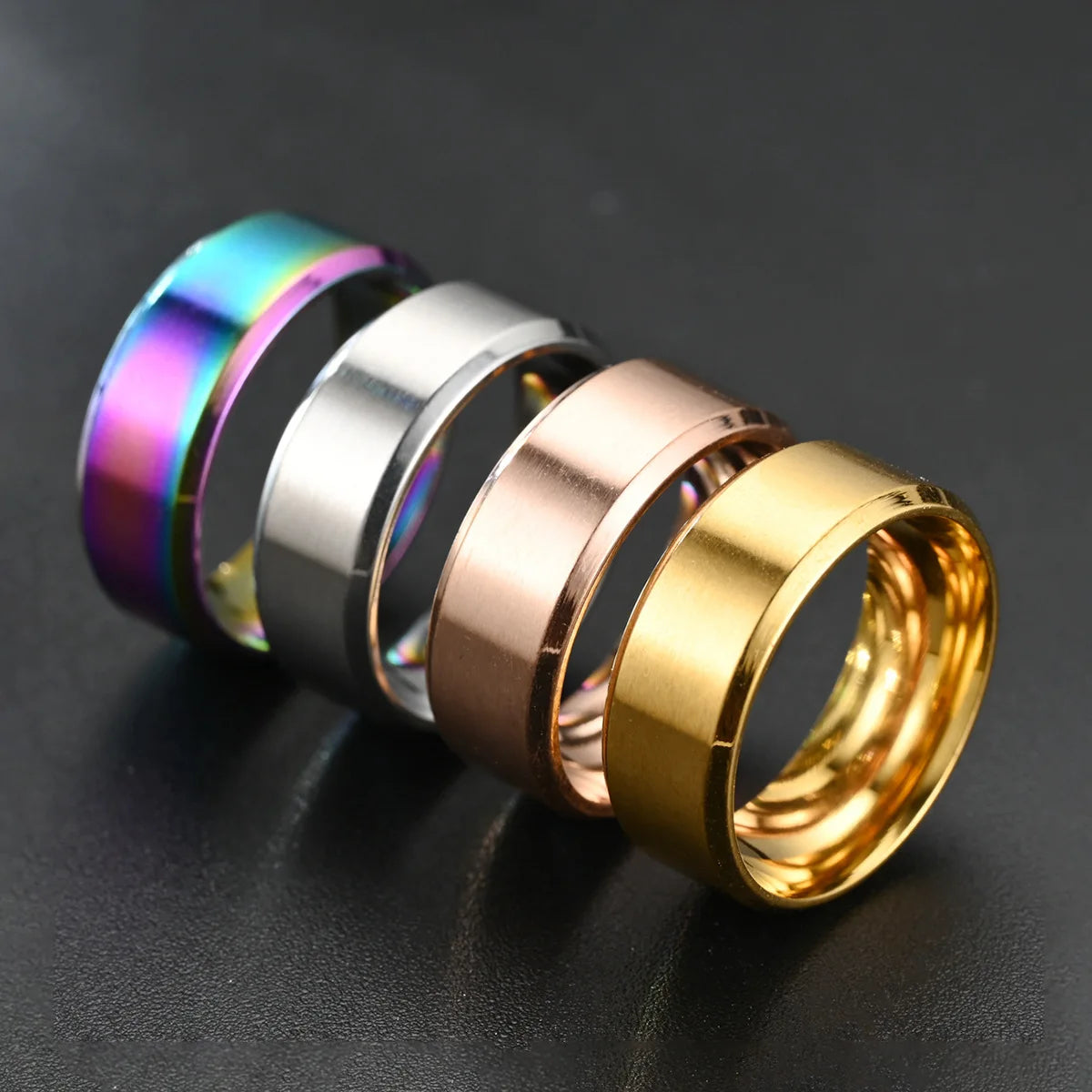 Bague Classique Tungstène 8 mm