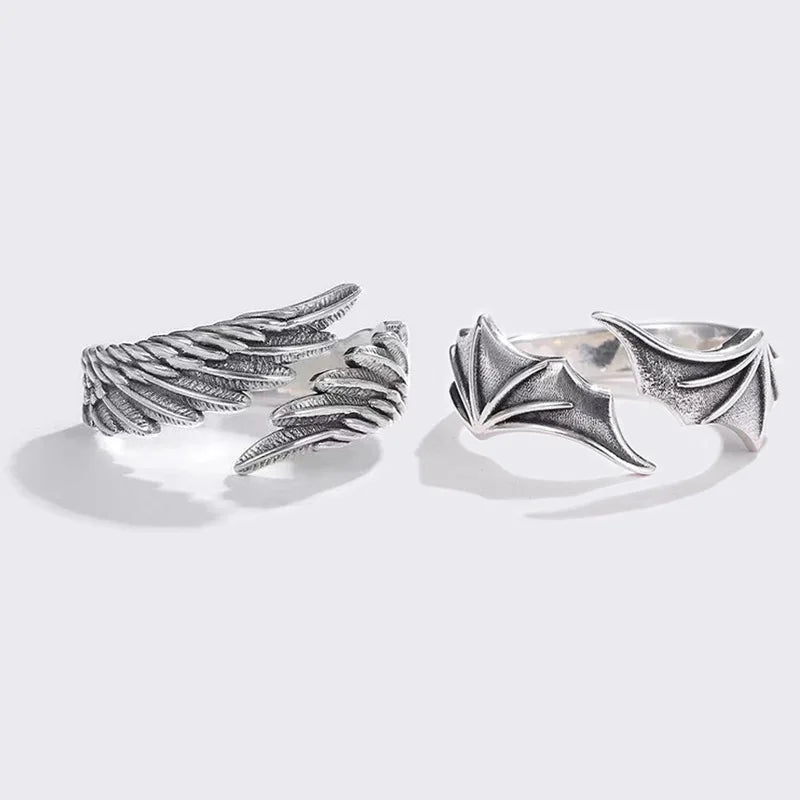 Bague Gothique Ailes Unisexe