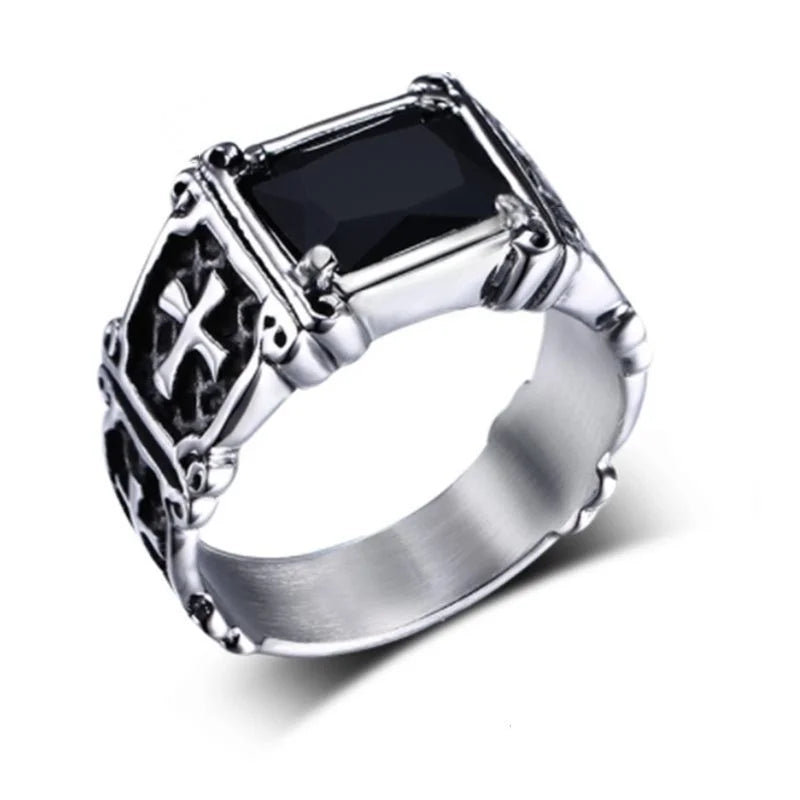 Bague Croix Vintage Homme