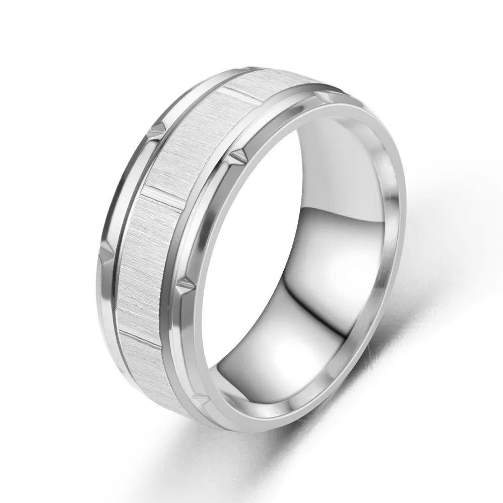 Bague Classique Tungstène 8 mm