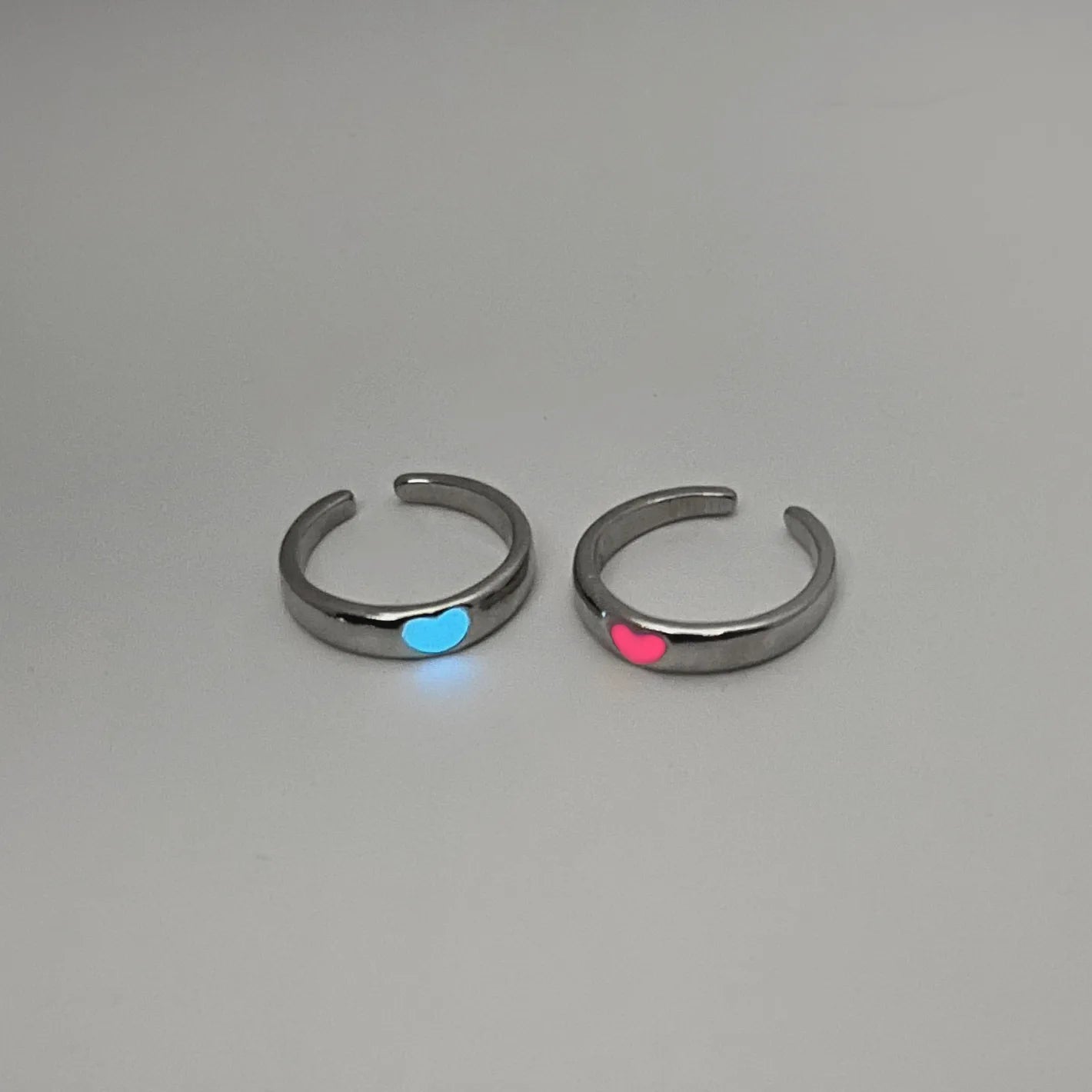 Bague Cœur Lumineuse Couple