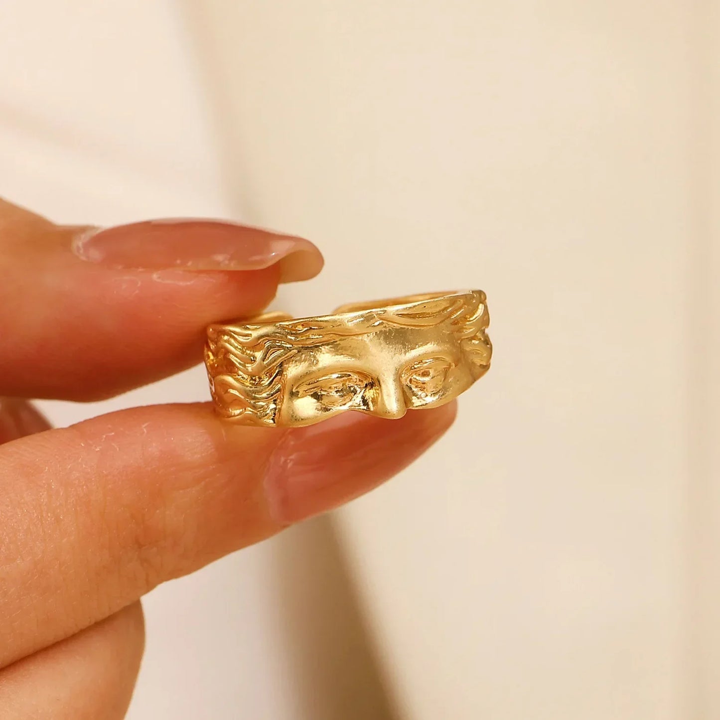 Bague Masque Mystique Gothique