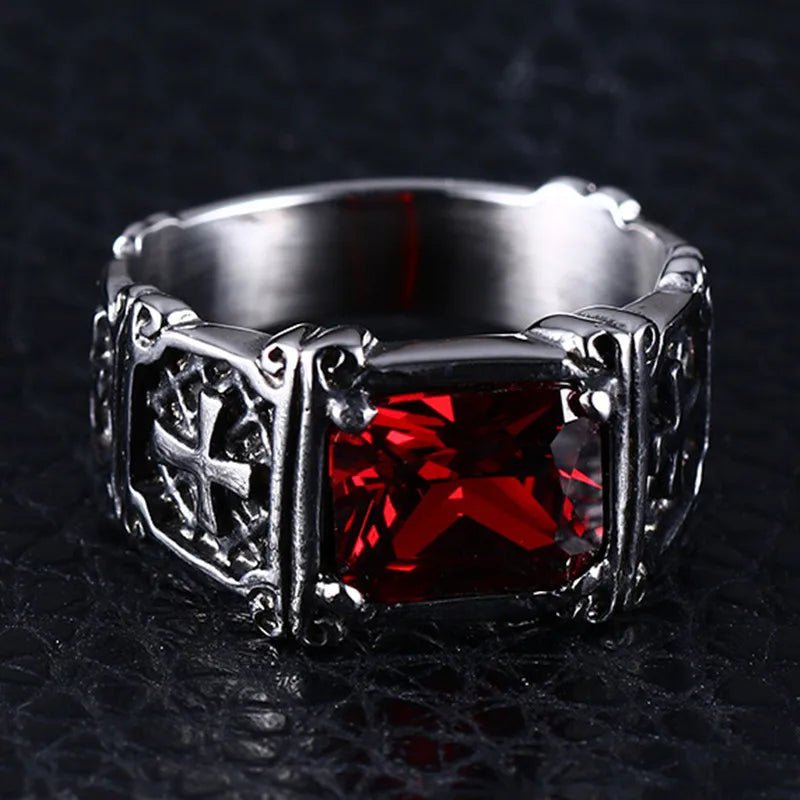 Bague Croix Vintage Homme