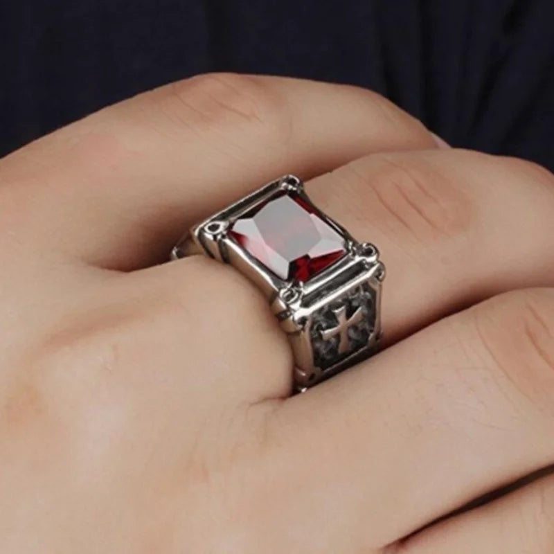 Bague Croix Vintage Homme